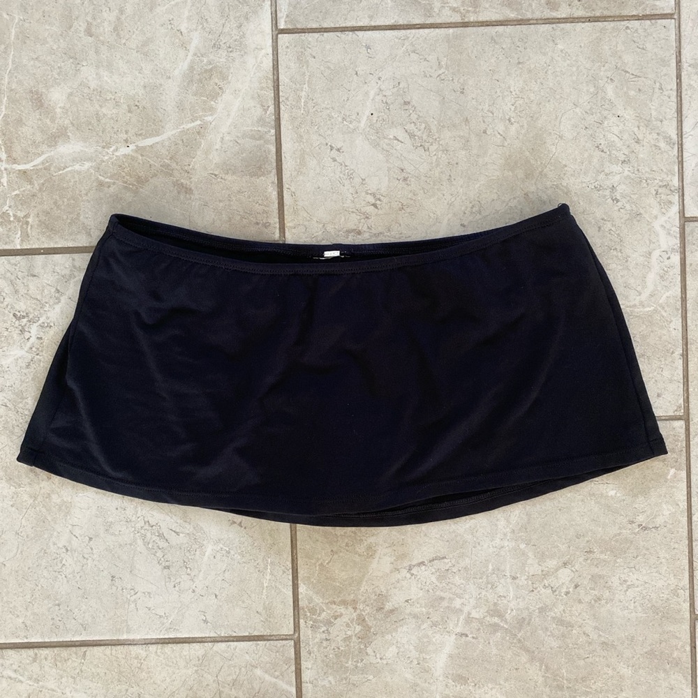 Black Mini Swim Skort 31W